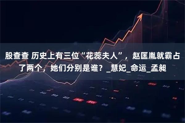 股查查 历史上有三位“花蕊夫人”，赵匡胤就霸占了两个，她们分别是谁？_慧妃_命运_孟昶
